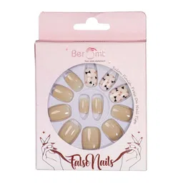 BEROMT Set Of 16 Salon Finish Press On Nail Tip With Application Kit - Shade- BFN567CN-17