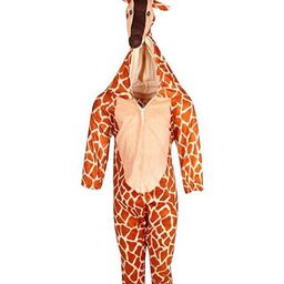 RAJ FANCY DRESSES Full Sleeves Giraffe Animal Theme Costume Dress - Brown-image-88