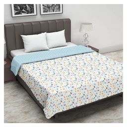 Trance Home Linen 100% Cotton Reversible Dohar Double Bed - Summer Dreams Blue-image-76