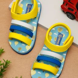 ONYC Hot Air Balloons Designed Colour Blocked Sandals - Sky Blue-image-74