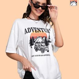 Metronaut Women 2 Printed V-Neck Extended Sleeves Applique T-shirt-picture-23