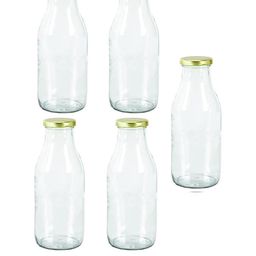 SOMIL Set Of Transparent Glass Water Bottle-picture-52