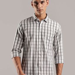 Guns & Sons Men Sport Regular Fit Spread Collar Checked Cotton Casual Shirt-picture-12