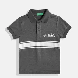 United Colors of Benetton Boys Striped Polo Collar T-shirt-image-5