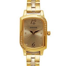 Sonata Women Gold-Toned Analogue Watch NK87001BM01-54