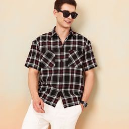 Mast & Harbour Men Checked Casual Shirt-picture-49