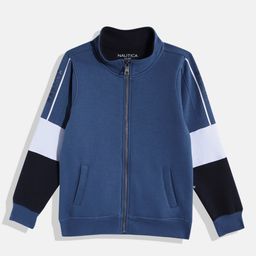 Nautica Boys Mock Collar Front-Open Sweatshirt-picture-39