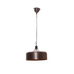 Kapoor E Illuminations Hammered Effect Copper Pendant Light - Set of 1-image-69