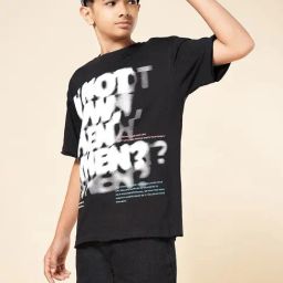 Coolsters by Pantaloons Boys Black Cotton Solid T-Shirt-picture-28