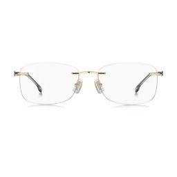 Hugo Boss Gold Rectangular Eye Frames for Men image 2