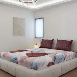 Monte Carlo Stanley Brown Polyester Printed 130 GSM King Fitted Bedsheet with 2 x Pillow Covers-picture-30
