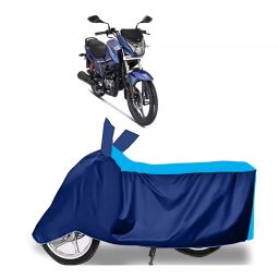 Auto Pearl Two Wheeler Cover for Hero New Glamour - Cyan, Blue-image-62