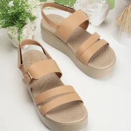 Elle Women's Beige Sling Back Sandals-image-52
