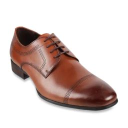 Da Vinchi by Metro Brown Derby Shoes-image-12