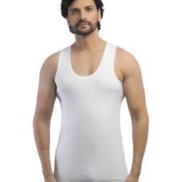 VIP White Cotton Regular Fit Vest (Pack Of 4)-image-57