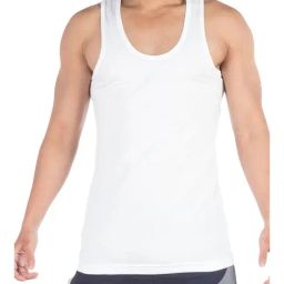 VIP White Cotton Regular Fit Vest (Pack Of 4)-image-60