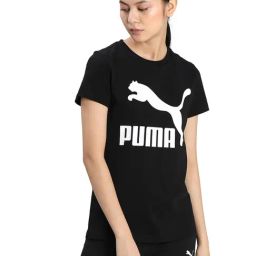 Puma Classics Black Graphic Print Regular Fit Tee-image-12