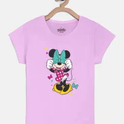 Mickey & Friends Printed Tshirt For Kids Girls-image-67