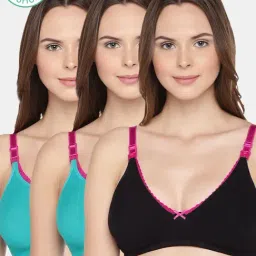 Inner Sense Multicolored Non Wired Non Padded Nursing Bra (Pack Of 3)-image-65