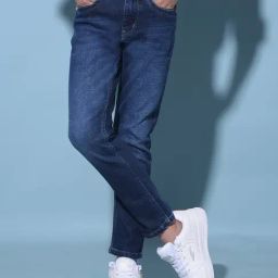 Crimsoune Club Kids Blue Solid Jeans-picture-2