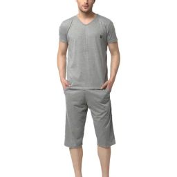 Vimal Jonney Grey T-Shirt & Capris-image-45