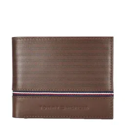 Tommy Hilfiger Darian Brown Paneled Bi-Fold Wallet for Men-47
