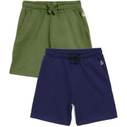 Campana Kids Navy & Olive Regular Fit Shorts-picture-3