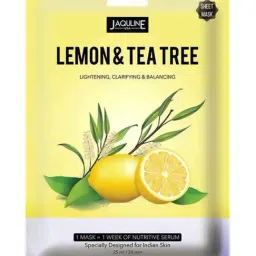 Jaquline USA Lemon & Tea Tree Sheet Mask - 25 ml-image-65