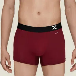 XYXX Dark Maroon & Azure Blue Regular Fit Trunks - Pack of 2-picture-40