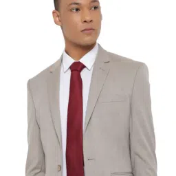 Louis Philippe Red Embroidered Tie-image-87