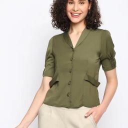 Latin Quarters Green Regular Fit Shirt-picture-10