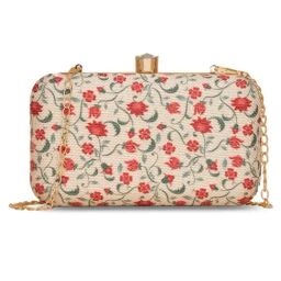 ZOUK Multicolor Floral Small Clutch-image-48