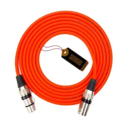 Pearl Microphone Extension Cable 3 m | Metal XLR Male (3 Pin) to Metal XLR Female (3 Pin) (Orange)-image-68