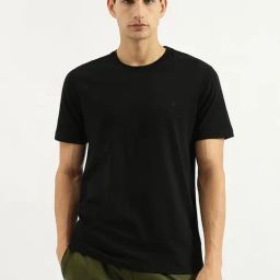 United Colors Of Benetton Black Cotton Relaxed Fit T-Shirt-image-40