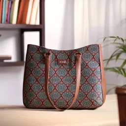 ZOUK Kolkata Nouveau Printed Tote Handbag image 2