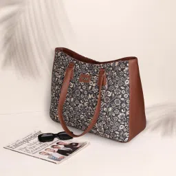ZOUK FloMotif Printed Tote Handbag image 2
