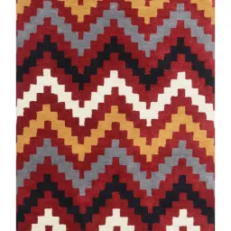 Presto Red & Black Wool Hand Tufted Carpet image 2