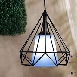 KINIS Black & White Textured Abstract Shaped Ceiling Lamp-52