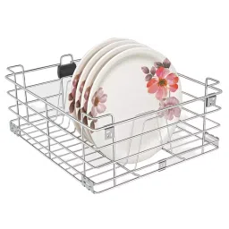 Olive Silver Series 370x485x200 mm SS.202 Grade Stainless Steel (Thali) Plate Stand, 131 005 004 0-image-92