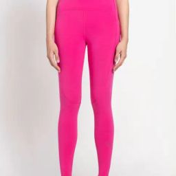 adidas Pink Mid Rise Sports Tights-image-84