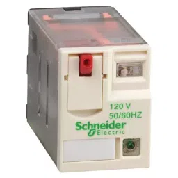 SCHNEIDER ELECTRIC Power Relays RELAY, 4PDT, 250VAC, 6A, RXM4AB2F7-44