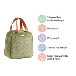 Nestasia Thermal Insulated Lunch Bag Green 10l-44