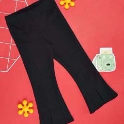 Pantaloons Junior Kids Jet Black Cotton Regular Fit Pants-image-78