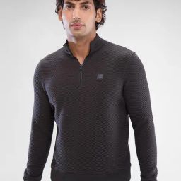 Spykar Grey Regular Fit Striped Sweatshirt-picture-17