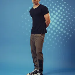 CHKOKKO Men Side Zipper Pockets Joggers-image-0