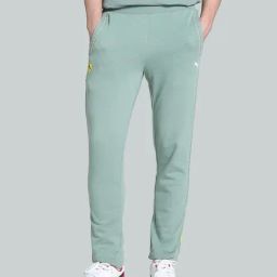 Puma Green Moon Cotton Slim Fit Trackpants-image-45