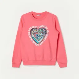 Fame Forever by Lifestyle Girls Pink Cotton Printed Full Sleeves-picture-49