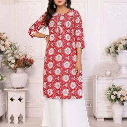 Rangita Maroon Regular Fit Printed Kurtas-picture-12