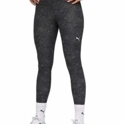 Puma Black TRAIN ALL DAY Essentials High Waist Printed High Rise Skinny Fit Tighty-picture-32