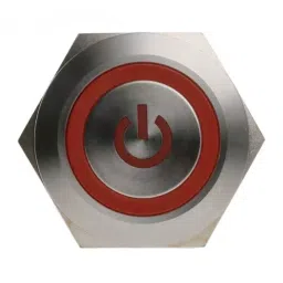 RS PRO Illuminated Push Button Switch Momentary 25.2 mm DPDT Red LED 250 V AC, 1758374 image 5